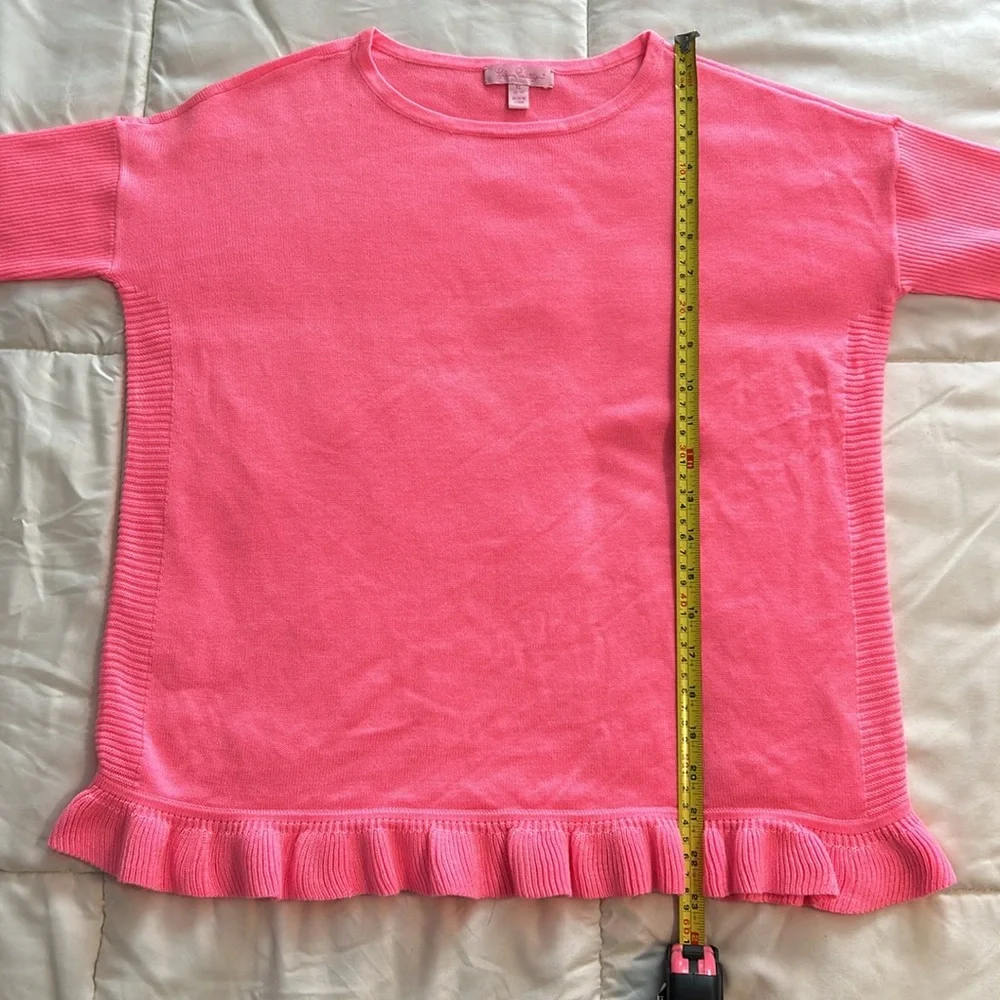 Girls Lilly Pulitzer Hot Pink Sweater - Size XL - Picture 3 of 7